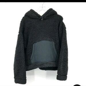 Zella Cassie Sherpa Pullover Hoodie with kangaroo pockets .. NWT